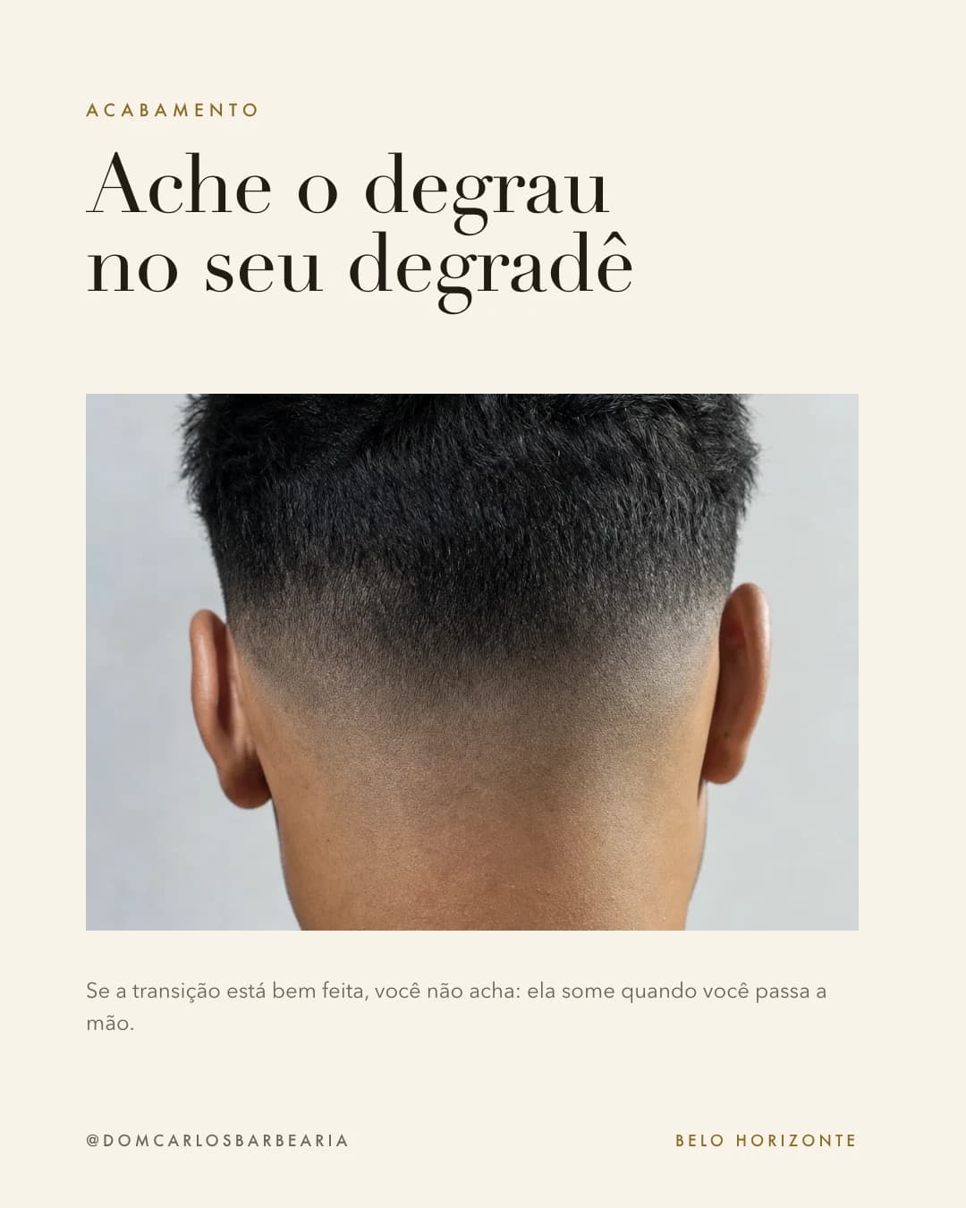Exemplo de publicação Hairis: Ofício, para a barbearia de demonstração Dom Carlos