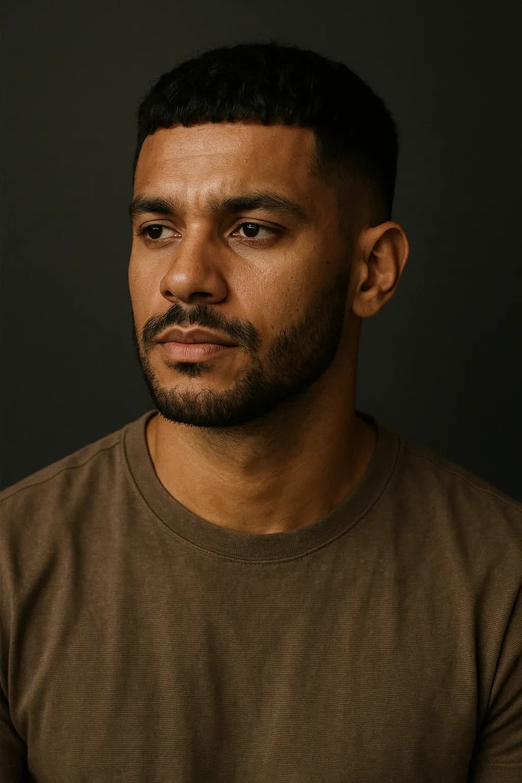 Homem com corte e barba bem cuidados
